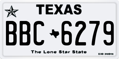 TX license plate BBC6279