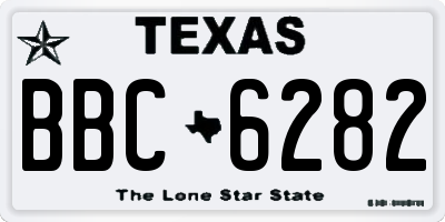 TX license plate BBC6282