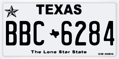 TX license plate BBC6284