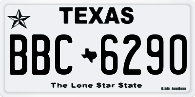 TX license plate BBC6290