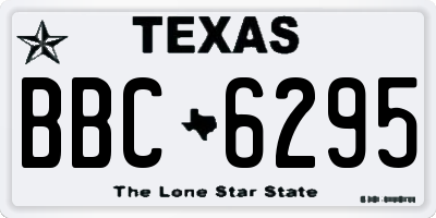 TX license plate BBC6295