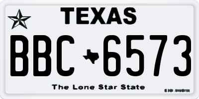 TX license plate BBC6573
