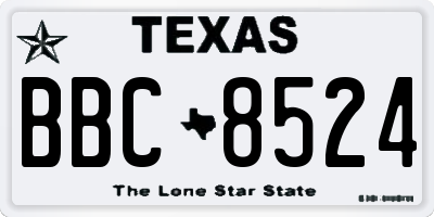 TX license plate BBC8524