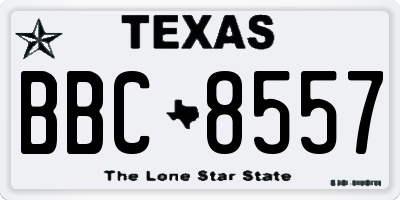 TX license plate BBC8557