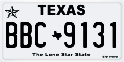 TX license plate BBC9131