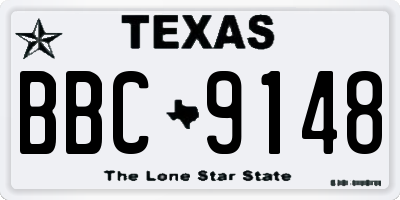 TX license plate BBC9148