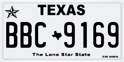 TX license plate BBC9169