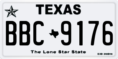 TX license plate BBC9176