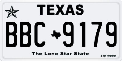 TX license plate BBC9179
