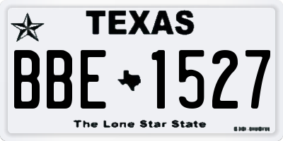 TX license plate BBE1527