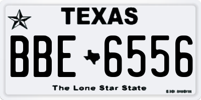 TX license plate BBE6556