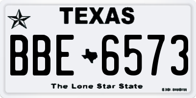 TX license plate BBE6573