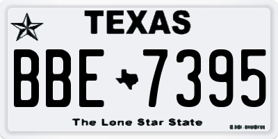 TX license plate BBE7395