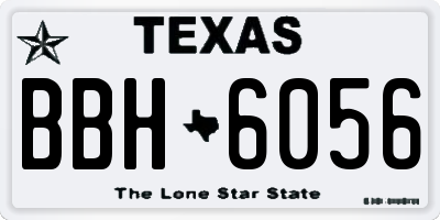 TX license plate BBH6056