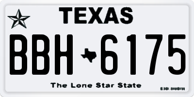 TX license plate BBH6175