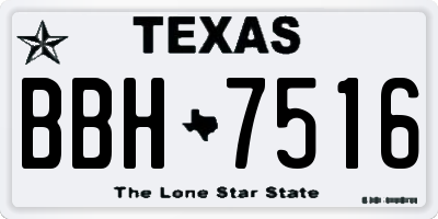TX license plate BBH7516