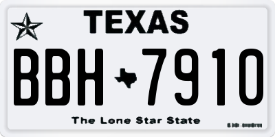 TX license plate BBH7910