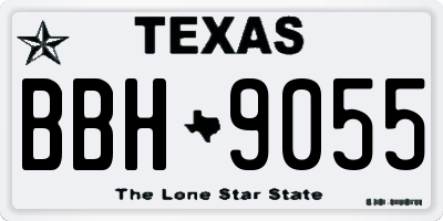 TX license plate BBH9055