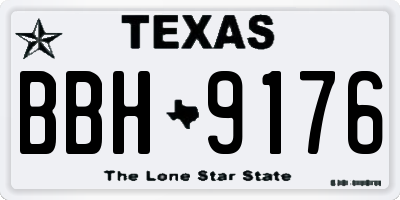 TX license plate BBH9176