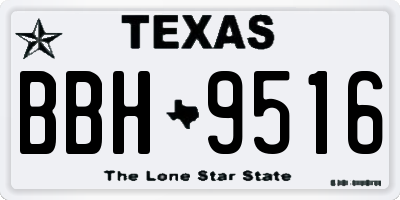 TX license plate BBH9516
