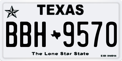 TX license plate BBH9570