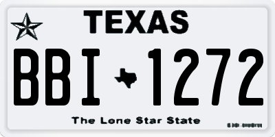 TX license plate BBI1272