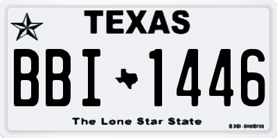 TX license plate BBI1446