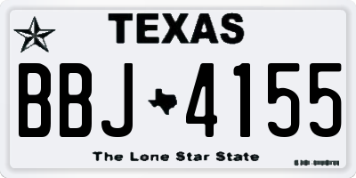 TX license plate BBJ4155