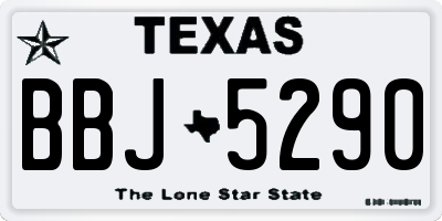 TX license plate BBJ5290