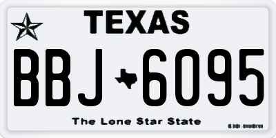 TX license plate BBJ6095