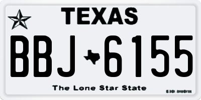 TX license plate BBJ6155