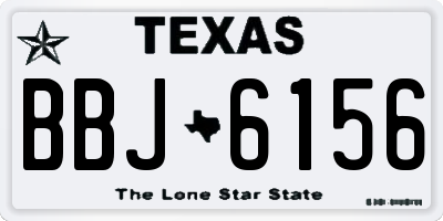 TX license plate BBJ6156