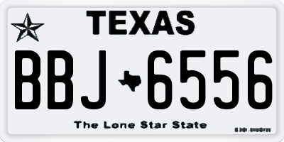 TX license plate BBJ6556