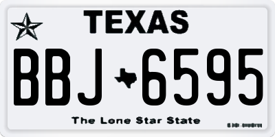 TX license plate BBJ6595