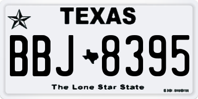 TX license plate BBJ8395
