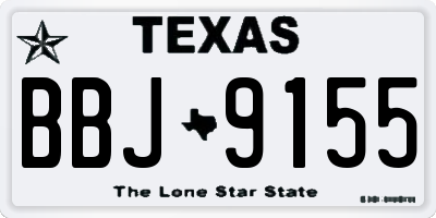 TX license plate BBJ9155