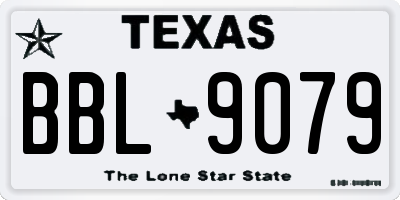 TX license plate BBL9079
