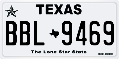 TX license plate BBL9469