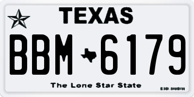 TX license plate BBM6179