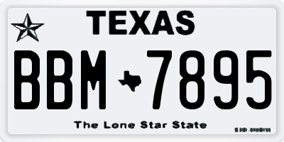 TX license plate BBM7895