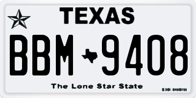 TX license plate BBM9408