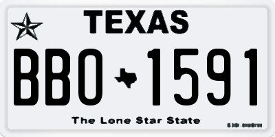 TX license plate BBO1591