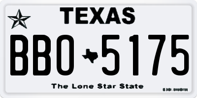 TX license plate BBO5175