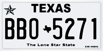 TX license plate BBO5271