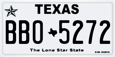 TX license plate BBO5272