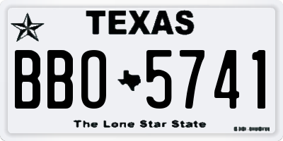 TX license plate BBO5741
