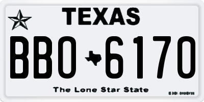 TX license plate BBO6170