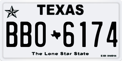 TX license plate BBO6174