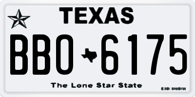 TX license plate BBO6175