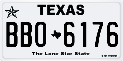 TX license plate BBO6176